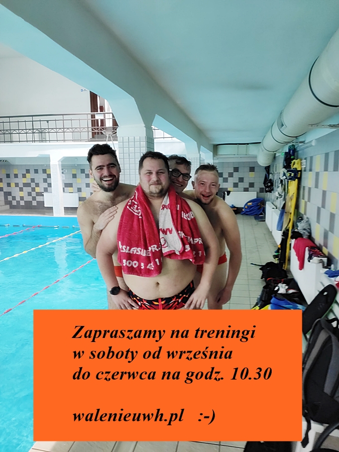 Hokej pod wodą Walenie Siemianowice Śląskie Trening 20 IV 2024